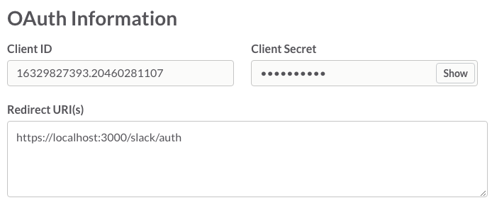OAuth redirect configuration&quot; style=&quot;width: 80%
