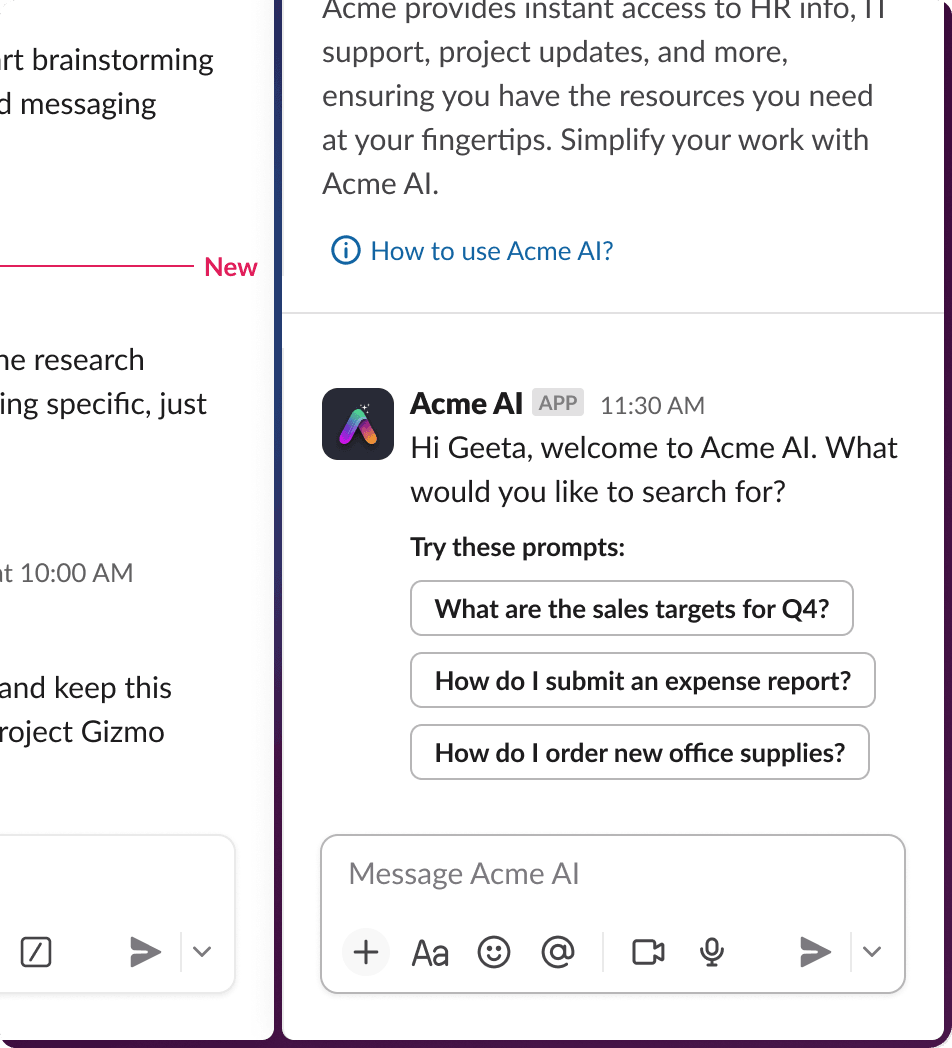 Image of suggested prompts